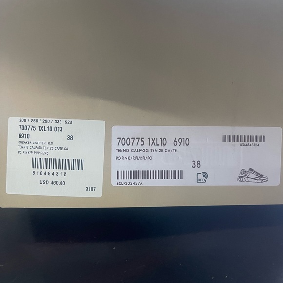 Gucci sneakers Tennis calf 700775  1XL10 6910 - Picture 2 of 8